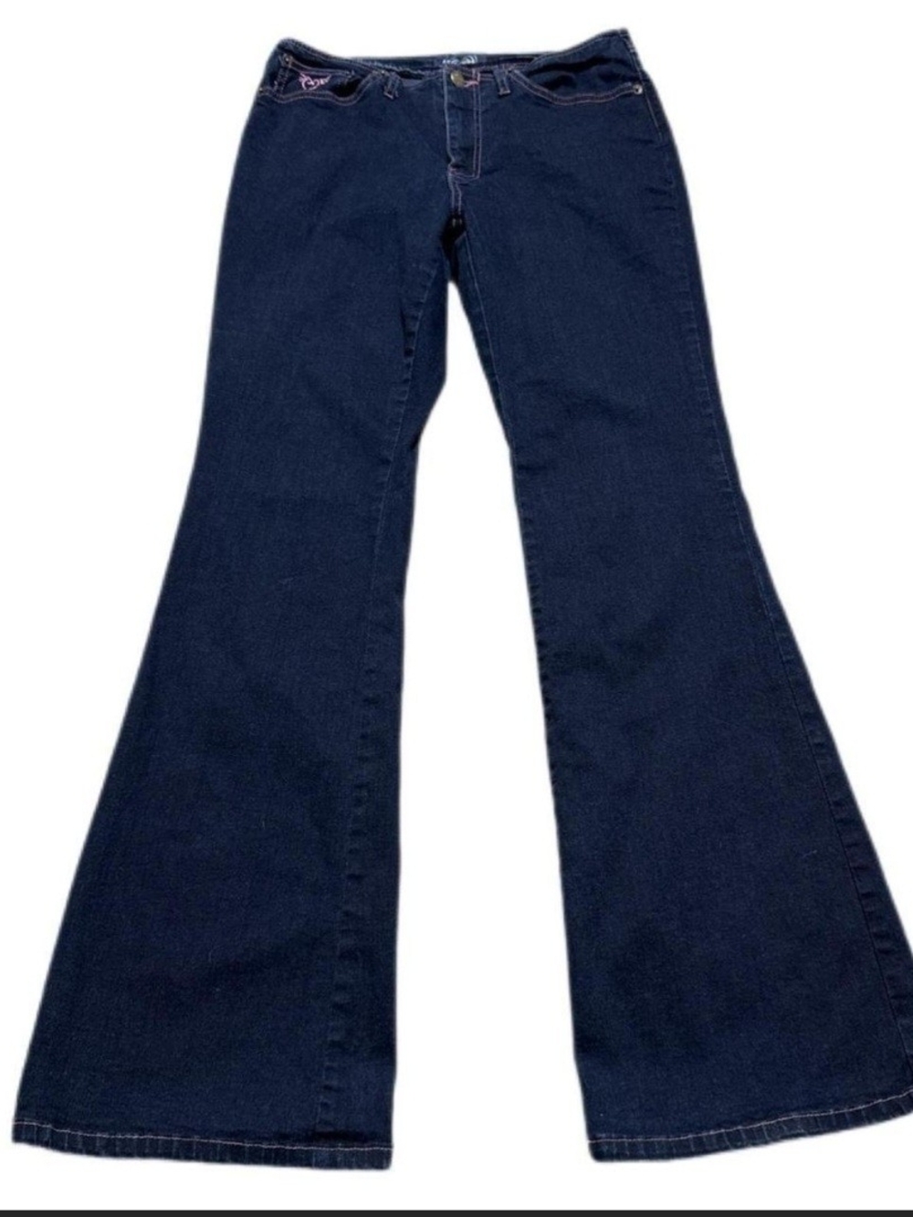 Y2k Angels Dark Wash Flare Jeans